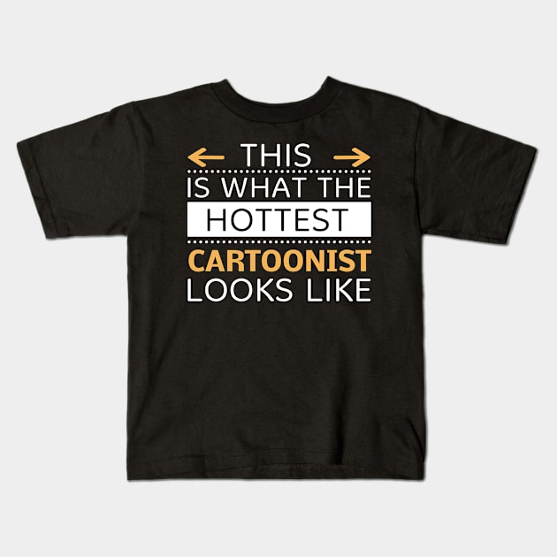 Cartoonist Looks Like Creative Job Typography Design Kids T-Shirt by Stylomart